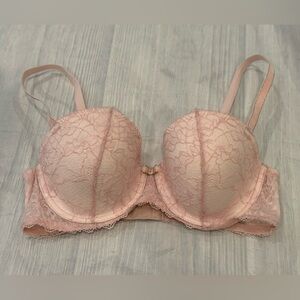 b.tempt'd By Wacoal Underwire Bra Size 36C Stretch Adjustable Strap Lace  Pink